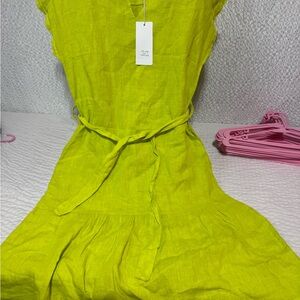 Vibrant Green Midi Dress